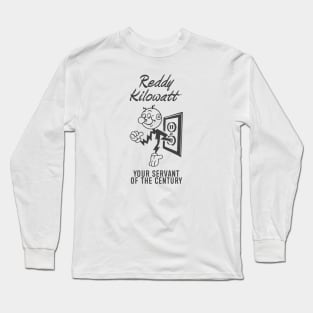 Reddy Kilowatt - Vintage Retrocolor Black Long Sleeve T-Shirt